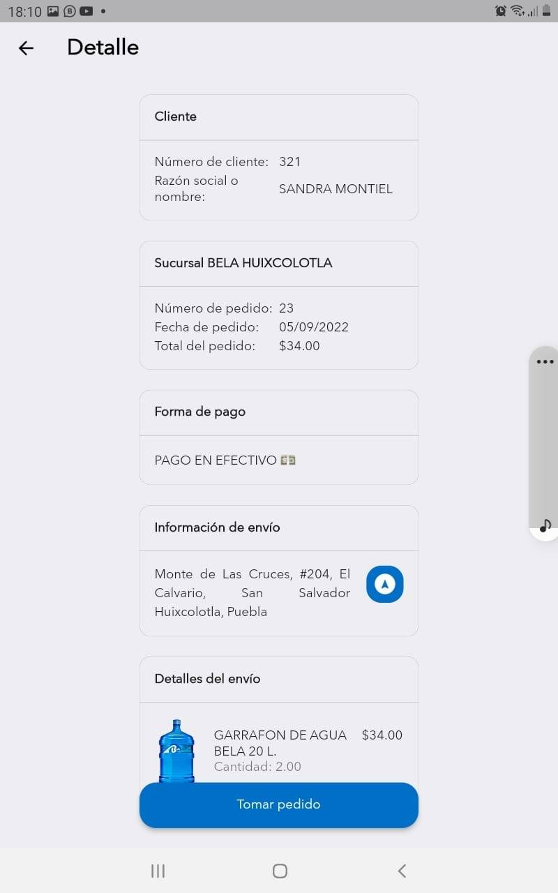 software para reparto de agua