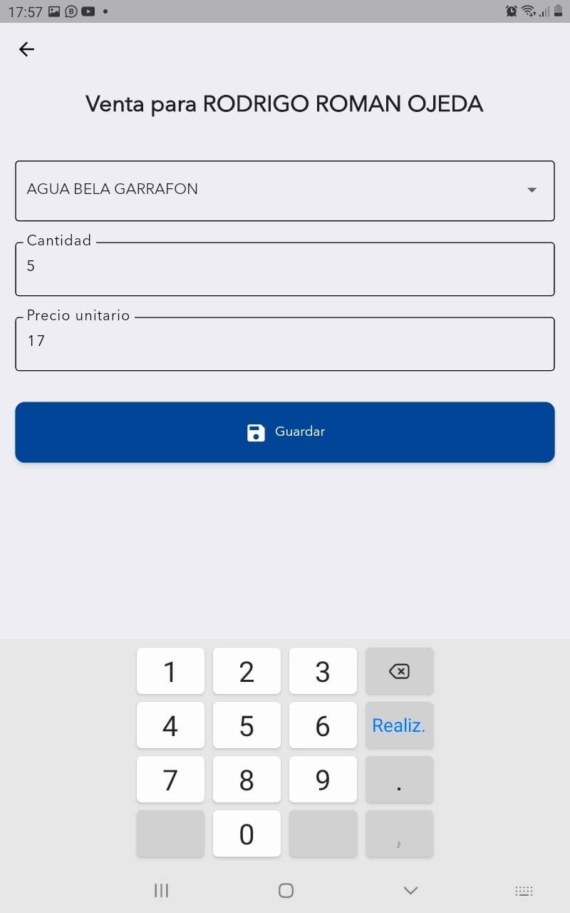 software para reparto de agua